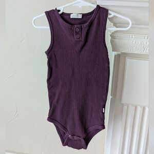 Jamie Kay | Mulberry Tank Onesie Ribbed Deep Plum